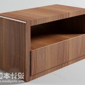 Tavolo rettangolare modernista in legno Modello 3d