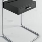 The bedside table 3d model is ed.