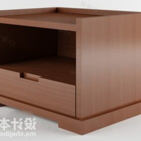 Office Table Combine Low Cabinet 3d model