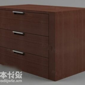 Office Wood Table Module Shape 3d-model