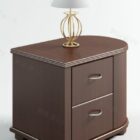 Elegant Bedside Table With Table Lamp