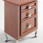 The Bedside Table With Round Handle