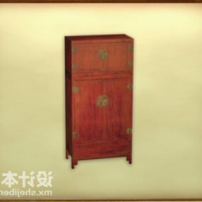 Muinainen kaappi, kiinalaistyylinen 3d-malli