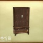 Old Brown Wood Cabinet