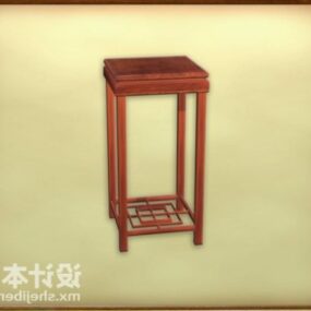 Chinese Wood Stool For Decorative 3d model