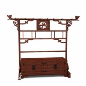 Kinesisk kabinet antikke træmøbler 3d-model