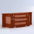 Art furniture TV cabinet 3d model .