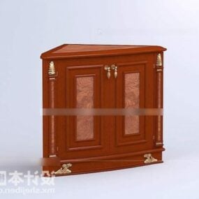 Shoe Cabinet Carved Wooden 3d model