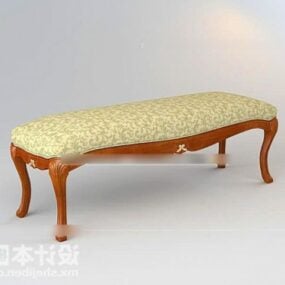 Modello 3d di mobili antichi per divano letto