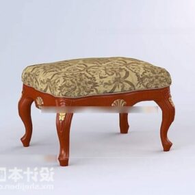 Antique Stool Chinese Furniture 3d model