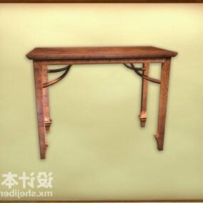 3д модель консольного стола с резьбой в китайском стиле