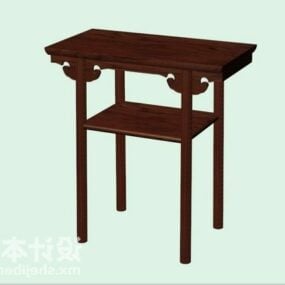 3д модель короткого консольного столика в азиатском стиле