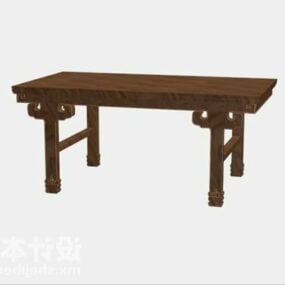 Traditional Console Table Chinese Desk 3d model
