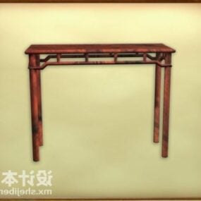 3d модель китайських меблів. Вінтажна табуретка