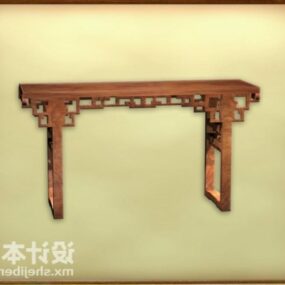 Antique White Coffee Table Luxurious Style 3d model
