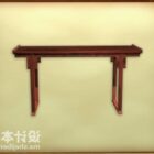 Chinese houten consoletafel