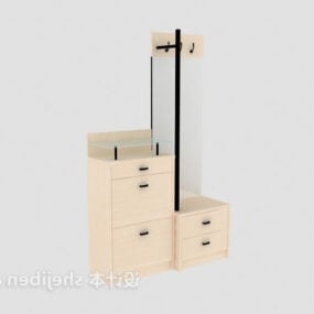 Simple Shoe Cabinet Furniture V1 3d model