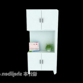Shoe Cabinet Furniture White Painted 3d model