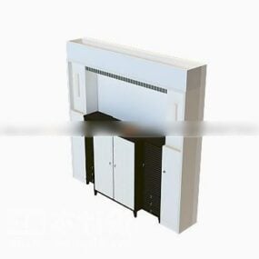 Shoe Cabinet Module Furniture 3d model