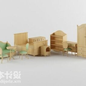Sada skříňového nábytku 3D model