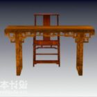 Traditional Chinese Console Table Chair