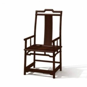 3д модель элегантного старинного китайского стула