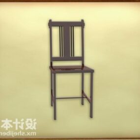 Antique Wood Chair Chinese Style 3d model