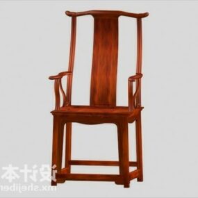 Asian Antique Wood Chair 3d model