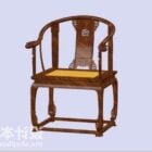 Drewniana rzeźbiona rama krzesła