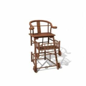 Chair Chinese Wood Furniture 3d model