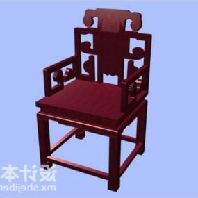 Vieille chaise meuble chinois modèle 3D