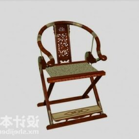 Chaise pliante chinoise modèle 3D