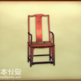 Chair Chinese Red Wood 3d model