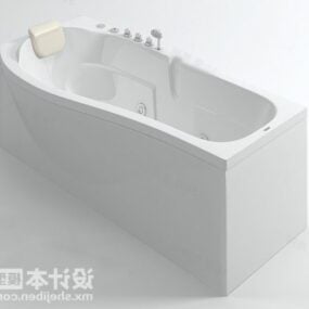 Bañera moderna, muebles sanitarios para el hogar, modelo 3d
