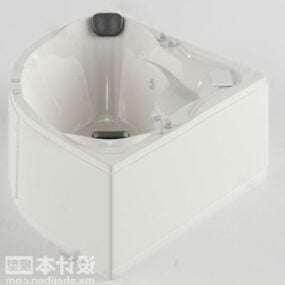Corner Bathtub Plastic Material 3d model
