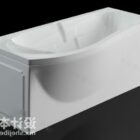 Moderní bílá keramická sanitární vana