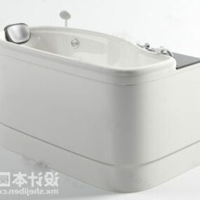 3д модель современной прямоугольной сантехнической ванны