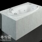 Vasca da bagno moderna in pietra sanitaria