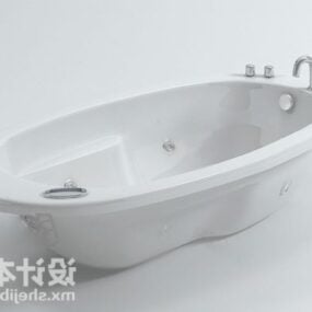 Oval Bathtub Furniture 3d model