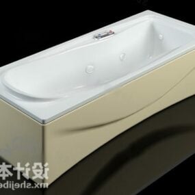 Meubles de baignoire communs d'hôtel modèle 3D