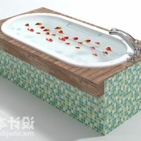 حوض استحمام دائري صحي نموذج ثلاثي الأبعاد