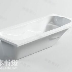 Modelo 3d de móveis de banheira de cerâmica portátil