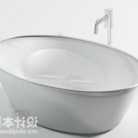 Meubles de baignoire ovales modernisme modèle 3D