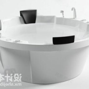 गोल मसाज बाथटब फर्नीचर 3डी मॉडल