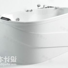 Model 3d Perabot Mandi Bathtub Pojok Bulat