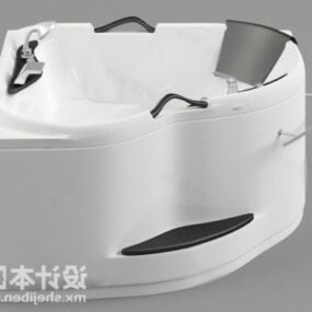 3d модель раковини для ванної кімнати зі змішувачем
