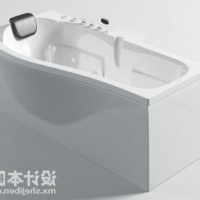Shower Basin Floor Curved Shape 3d model