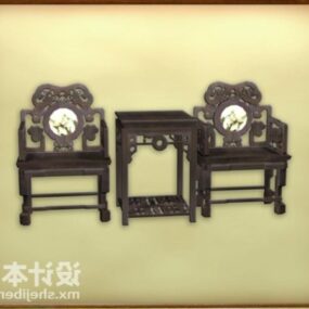 Κινεζική κλασική καρέκλα επίπλων τρισδιάστατο μοντέλο