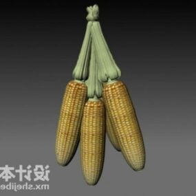 Nourriture à base de maïs modèle 3D