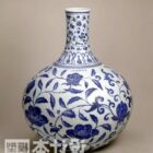 Chiński wazon ceramiczny w stylu vintage